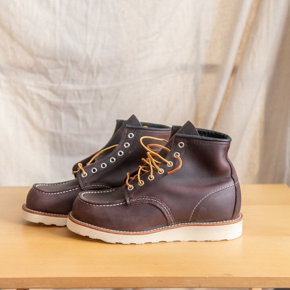 New Red Wing Shoes Sz 7 D 8847 Men's 6-inch Boot Black Cherry Excalibur Leather